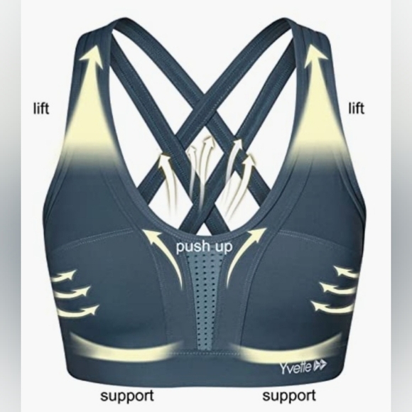 Yvette High Impact  Sports Bra - Picture 7 of 10